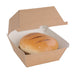 Fiesta Compostable Kraft Burger Boxes Large 112mm (150 Pack) Fiesta Compostable