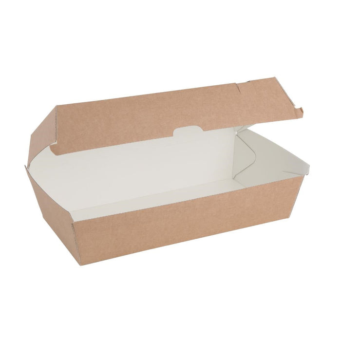 Fiesta Compostable Kraft Food Boxes Large 204mm (100 Pack) Fiesta Compostable