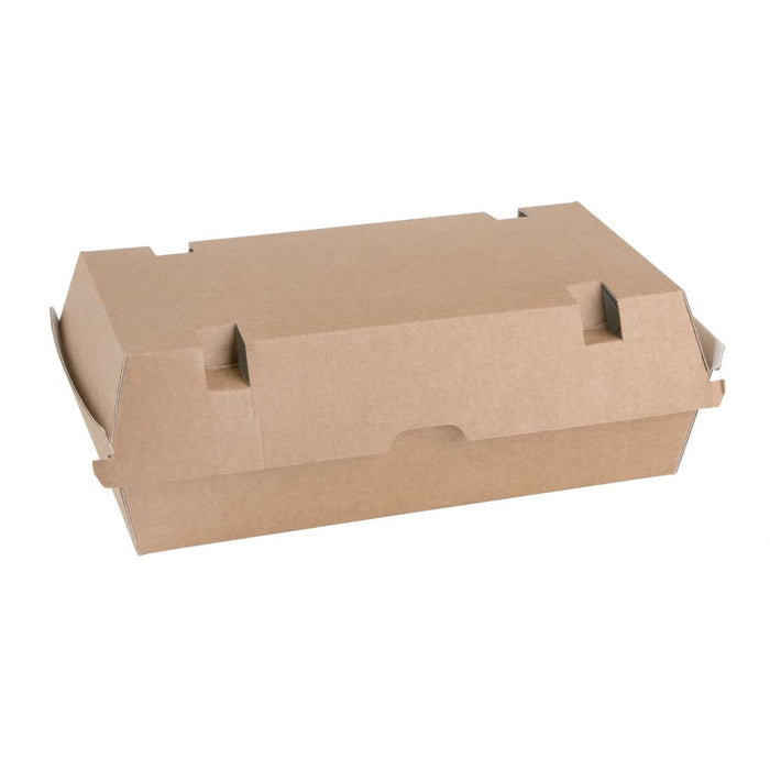 Fiesta Compostable Kraft Food Boxes Large 204mm (100 Pack) Fiesta Compostable