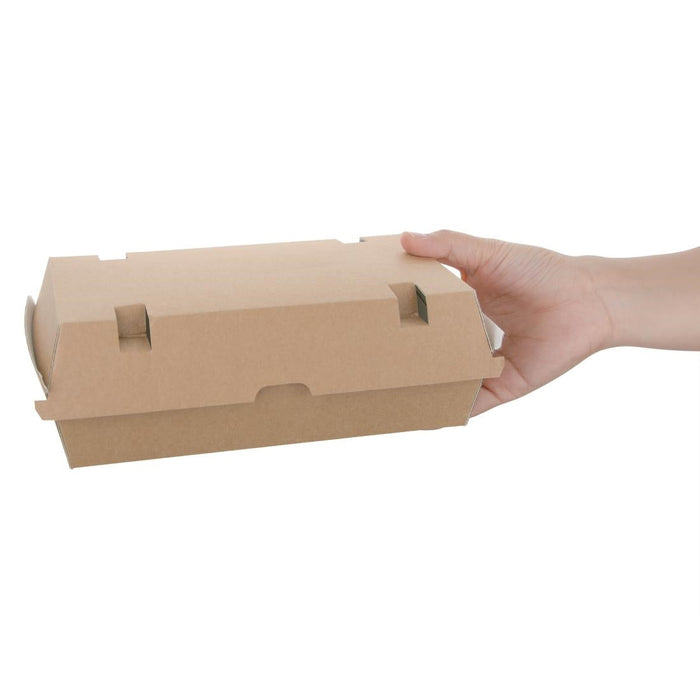 Fiesta Compostable Kraft Food Boxes Large 204mm (100 Pack) Fiesta Compostable
