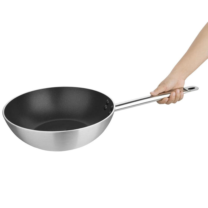 Vogue Non-stick Teflon Aluminium Platinum Plus Wok 300mm Vogue