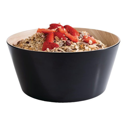 APS Frida Bowl Wood & Black 265(Ø)mm 3.4Ltr APS