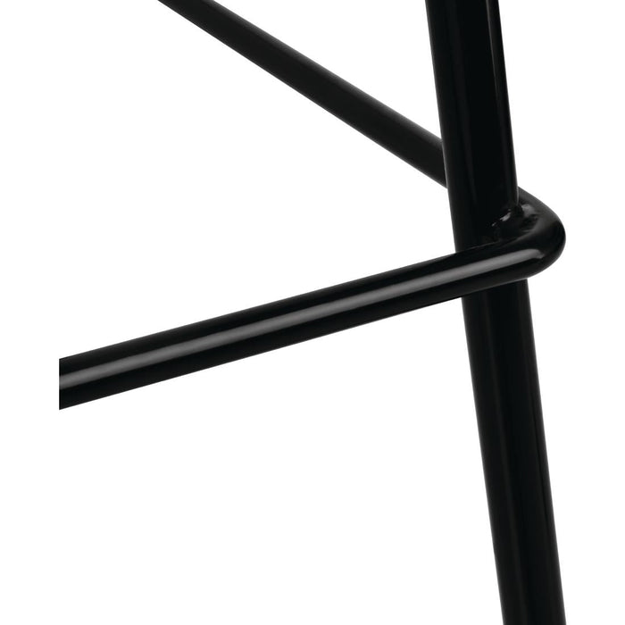 Bolero Steel Wire Dining Chairs Black (4 Pack) Bolero