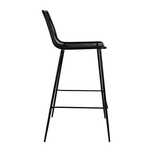 Bolero Steel Wire High Stools Black (4 Pack) Bolero