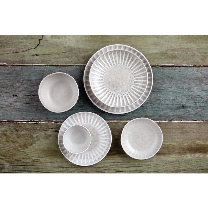 Olympia Corallite Plates Concrete Grey 205mm (6 Pack) Olympia