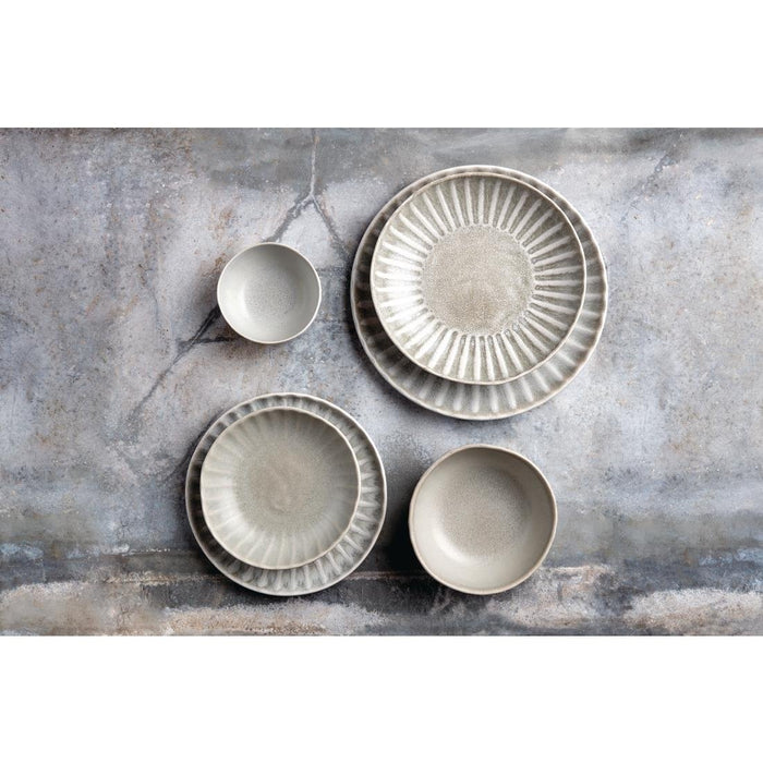 Olympia Corallite Deep Bowls Concrete Grey 105mm (12 Pack) Olympia