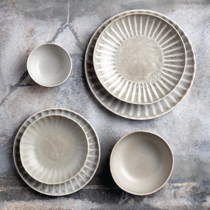 Olympia Corallite Deep Bowls Concrete Grey 150mm (6 Pack) Olympia