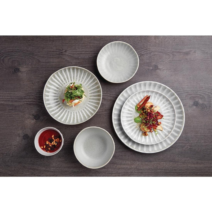 Olympia Corallite Deep Bowls Concrete Grey 105mm (12 Pack) Olympia
