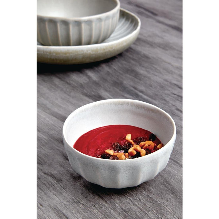Olympia Corallite Deep Bowls Concrete Grey 105mm (12 Pack) Olympia