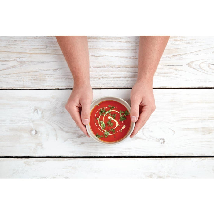 Olympia Corallite Deep Bowls Concrete Grey 105mm (12 Pack) Olympia