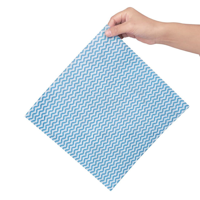 Nisbets Essentials Non-Woven Cloth Blue (Roll of 300 Sheets) Nisbets Essentials