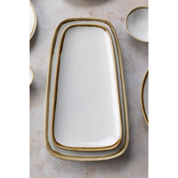 Olympia Kiln Platter Chalk 335mm (4 Pack) Olympia