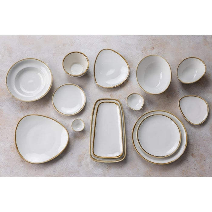 Olympia Kiln Pasta Bowl Chalk 250mm 340ml (4 Pack) Olympia