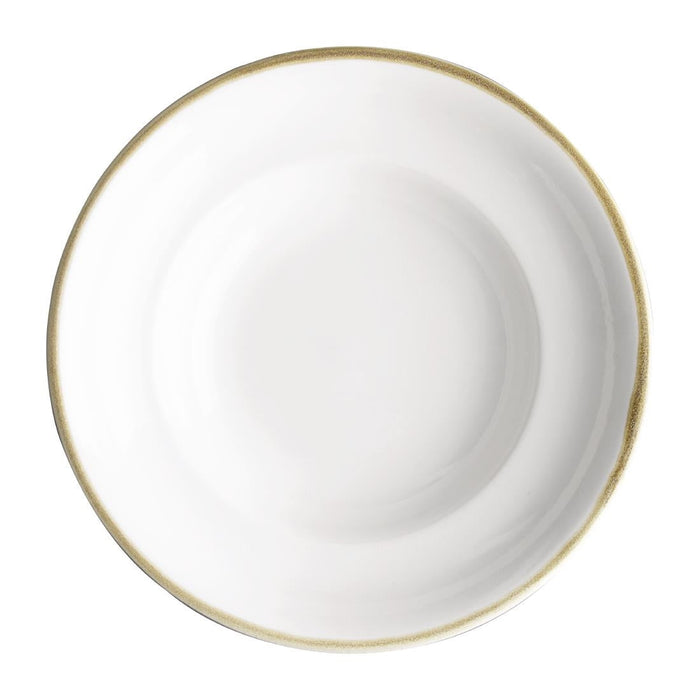 Olympia Kiln Pasta Bowl Chalk 250mm 340ml (4 Pack) Olympia