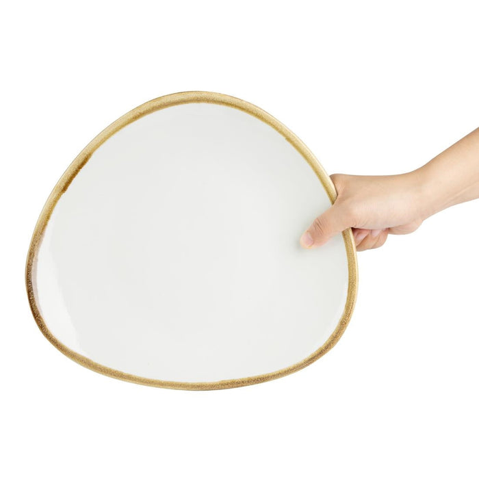 Olympia Kiln Triangular Plate Chalk 280mm (4 Pack) Olympia