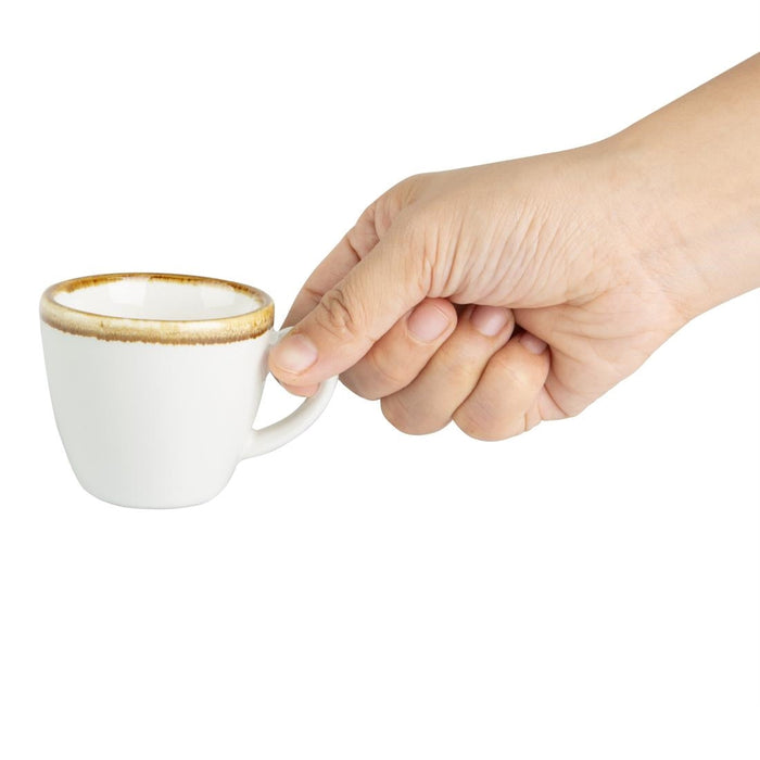 Olympia Kiln Espresso Cups Chalk 85ml (6 Pack) Olympia