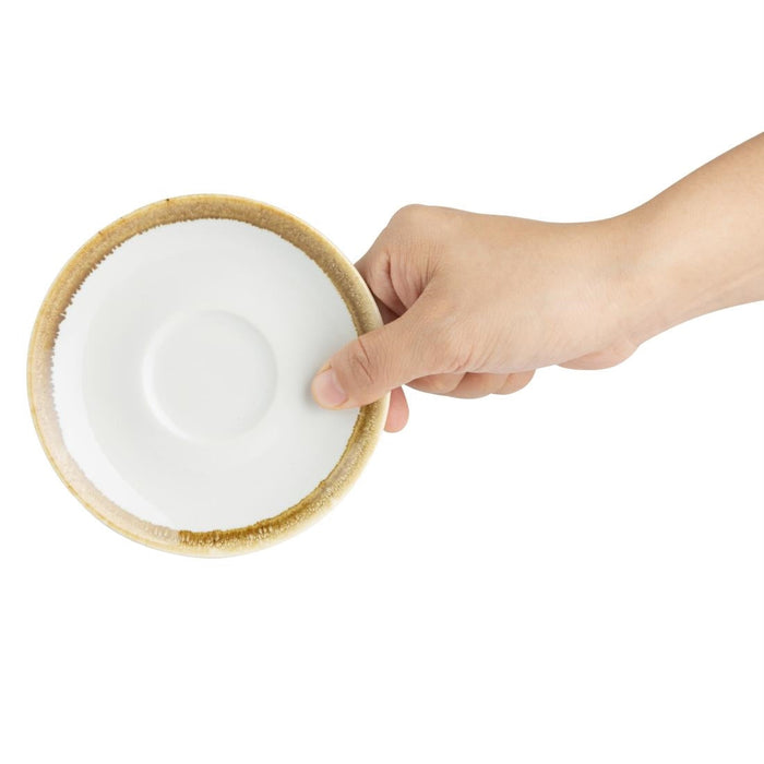 Olympia Kiln Espresso Cup Saucer Chalk 115mm (6 Pack) Olympia