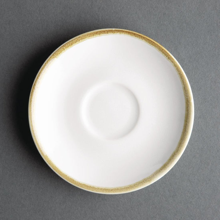 Olympia Kiln Espresso Cup Saucer Chalk 115mm (6 Pack) Olympia