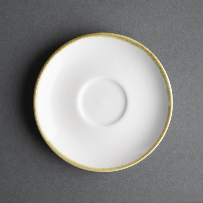 Olympia Kiln 230ml Cup Saucer Chalk 140mm (6 Pack) Olympia