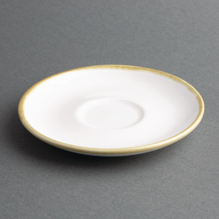 Olympia Kiln 230ml Cup Saucer Chalk 140mm (6 Pack) Olympia