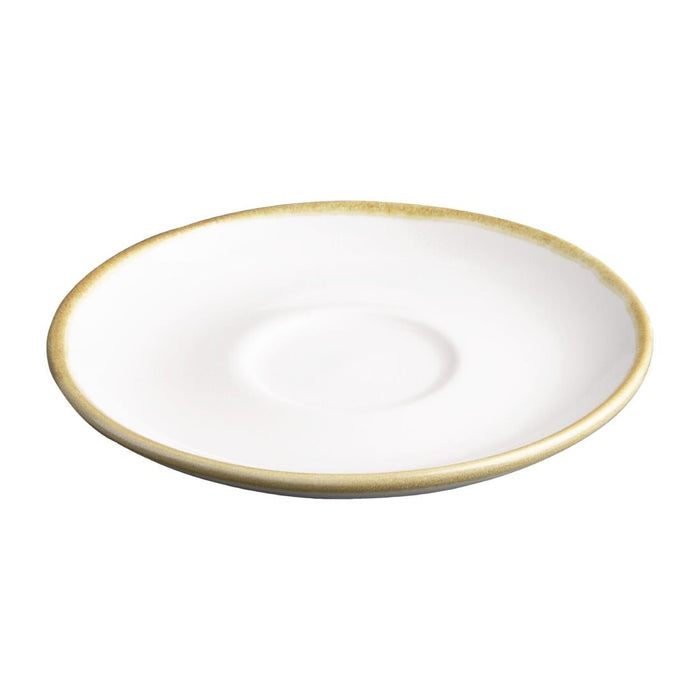 Olympia Kiln 230ml Cup Saucer Chalk 140mm (6 Pack) Olympia