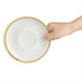 Olympia Kiln 340ml Cup Saucer Chalk 160mm (6 Pack) Olympia