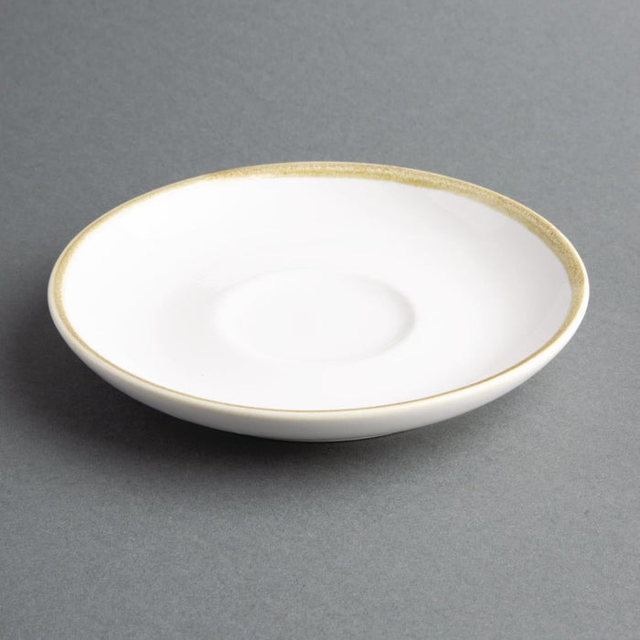Olympia Kiln 340ml Cup Saucer Chalk 160mm (6 Pack) Olympia
