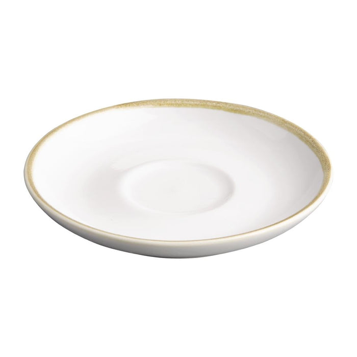 Olympia Kiln 340ml Cup Saucer Chalk 160mm (6 Pack) Olympia