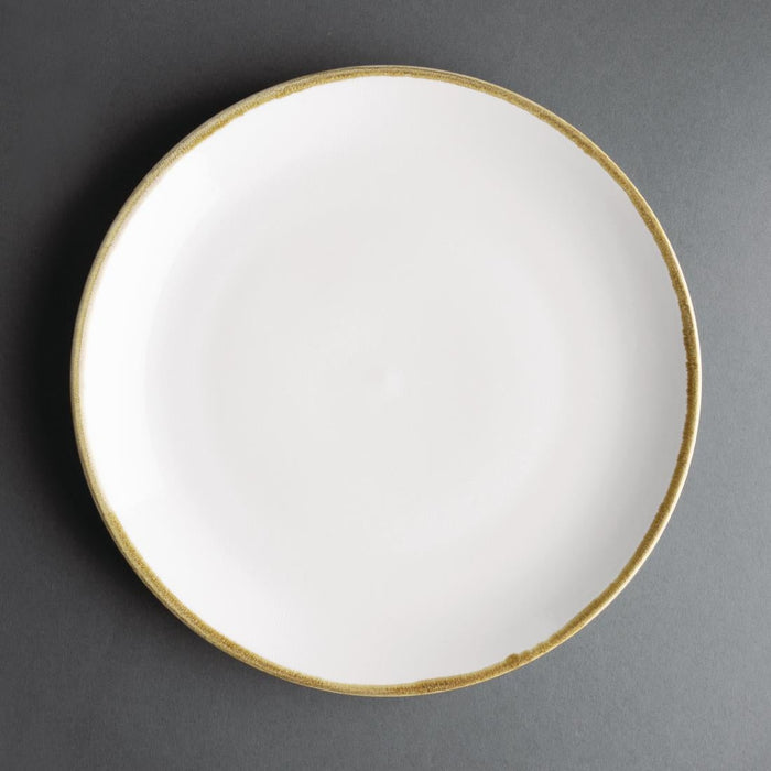 Olympia Kiln Chalk Round Coupe Plate 280mm (4 Pack) Olympia