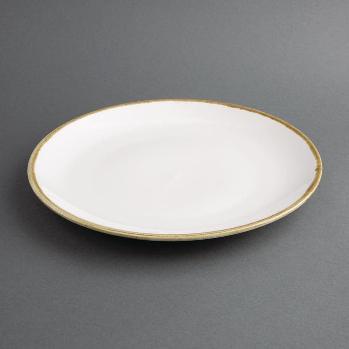 Olympia Kiln Chalk Round Coupe Plate 280mm (4 Pack) Olympia