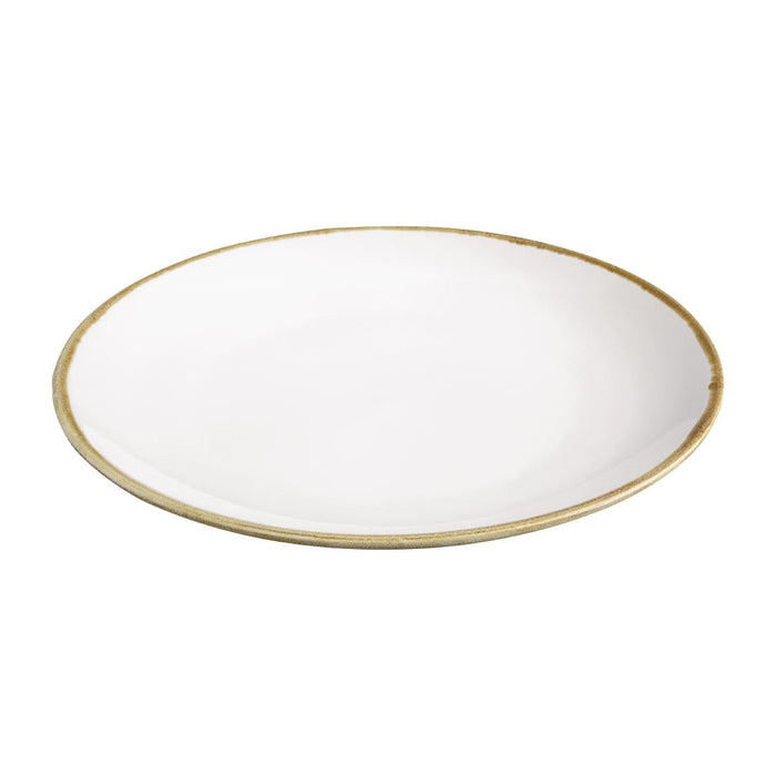 Olympia Kiln Chalk Round Coupe Plate 280mm (4 Pack) Olympia