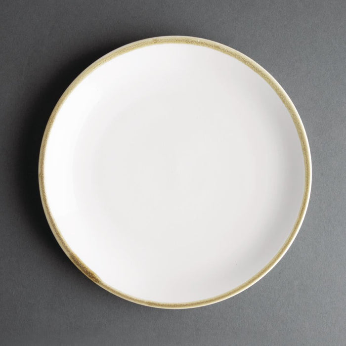 Olympia Kiln Coupe Plate Chalk 230mm (6 Pack) Olympia