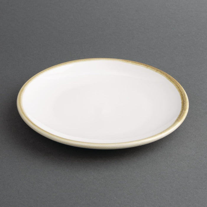 Olympia Kiln Coupe Plate Chalk 230mm (6 Pack) Olympia