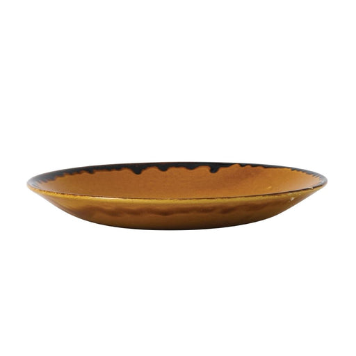 Dudson Harvest Deep Coupe Plates Brown 255mm (12 Pack) Churchill