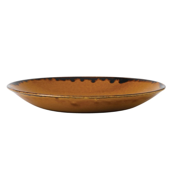 Dudson Harvest Deep Coupe Plates Brown 281mm (12 Pack) Churchill