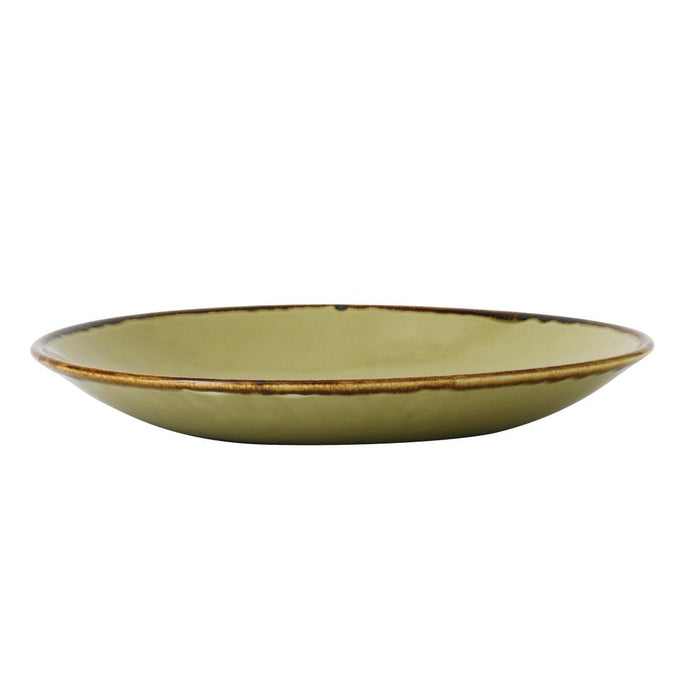 Dudson Harvest Deep Coupe Plates Green 255mm (12 Pack) Churchill
