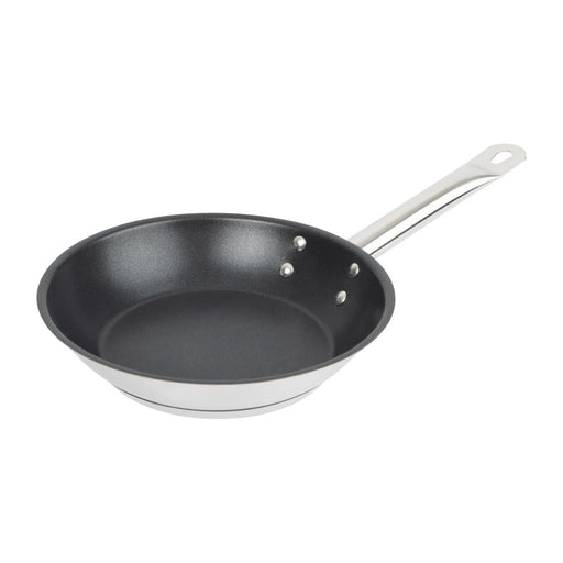 Vogue Stainless Steel Non-Stick Teflon Platinum Plus Frying Pan 20cm Vogue