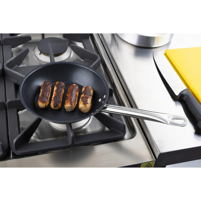 Vogue Stainless Steel Non-Stick Teflon Platinum Plus Frying Pan 20cm Vogue