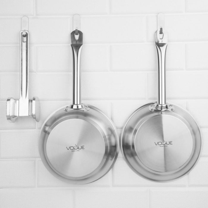 Vogue Stainless Steel Non-Stick Teflon Platinum Plus Sauté Pan 20cm Vogue