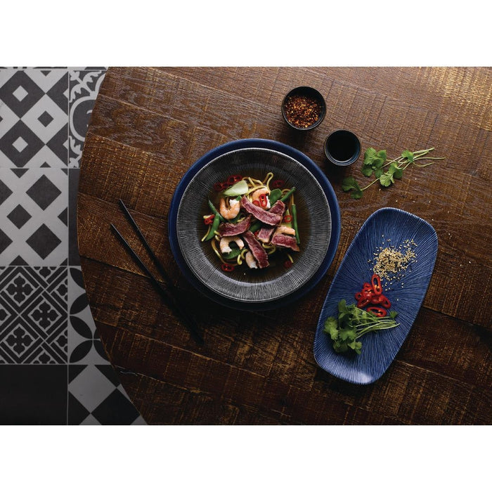 Churchill Studio Prints Agano Coupe Bowls Black 248mm (12 Pack) Churchill