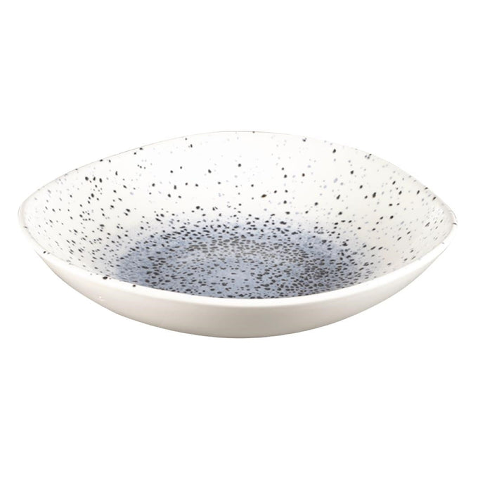 Churchill Studio Prints Mineral Blue Centre Organic Round Bowls 253mm 1.1Ltr (12 Pack) Churchill