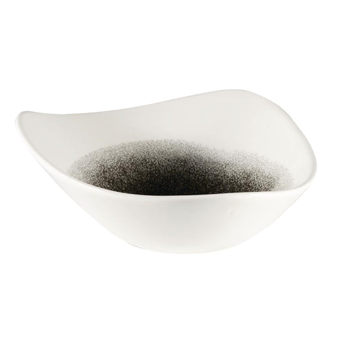 Churchill Studio Prints Raku Triangle Bowls Quartz Black 185mm 370ml (12 Pack) Churchill