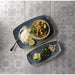 Churchill Stonecast No. 9 Oblong Chefs Plates 355 x 245mm Blueberry (6 Pack) Churchill
