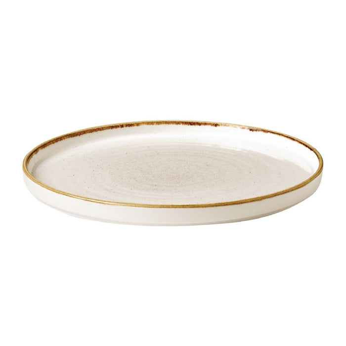 Churchill Stonecast Walled Chefs Plates Barley White 260mm (6 Pack) Churchill