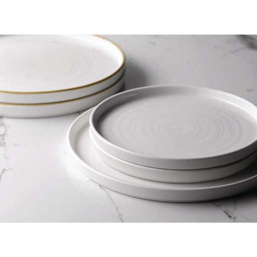 Churchill Chefs' Plates Walled Plates White 260mm (6 Pack) Churchill