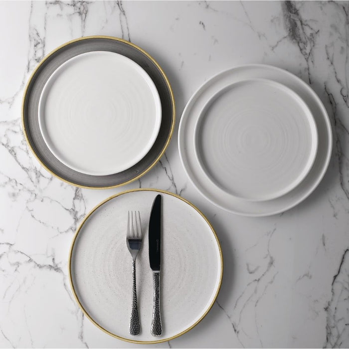 Churchill Stonecast Walled Chefs Plates Barley White 260mm (6 Pack) Churchill