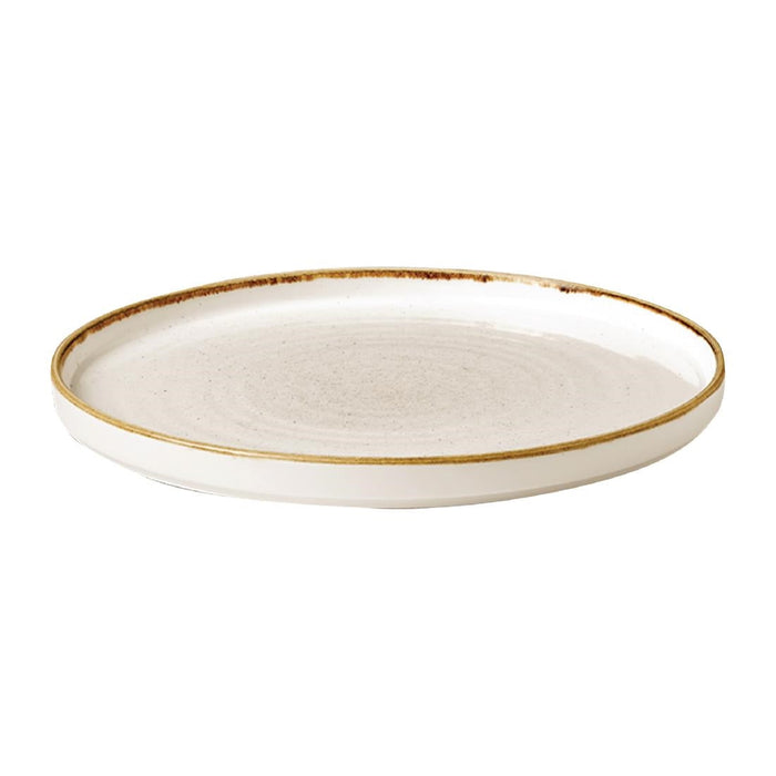 Churchill Stonecast Walled Chefs Plates Barley White 210mm (6 Pack) Churchill