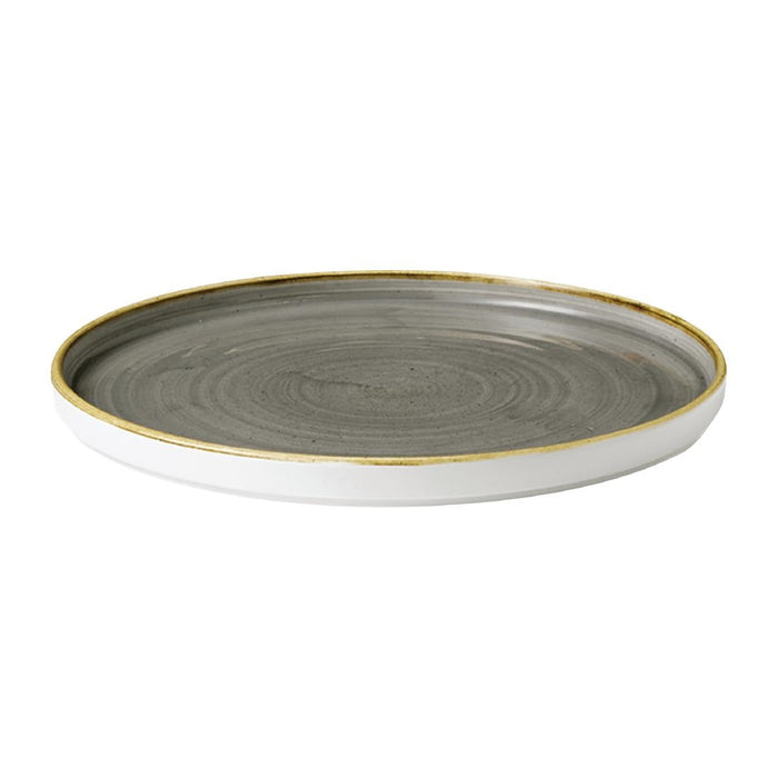 Churchill Stonecast Walled Chefs Plates Peppercorn Grey 210mm (6 Pack) Churchill