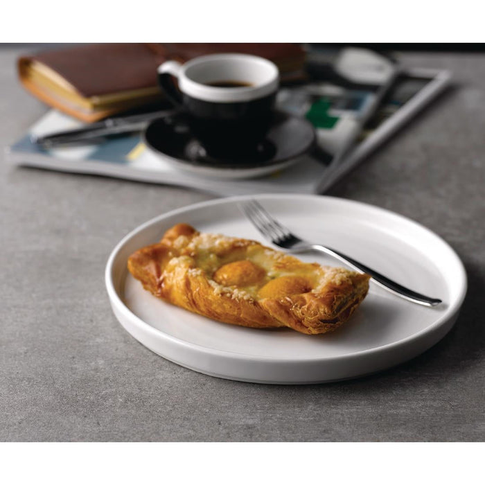 Churchill Chefs' Plates Walled Plates White 260mm (6 Pack) Churchill