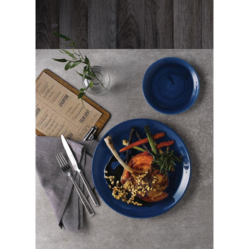 Churchill Stonecast Patina Coupe Plates Cobalt 165mm (12 Pack) Churchill